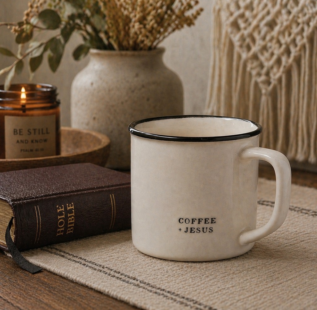 Coffee + Jesus Mug — A Quiet Morning Reminder