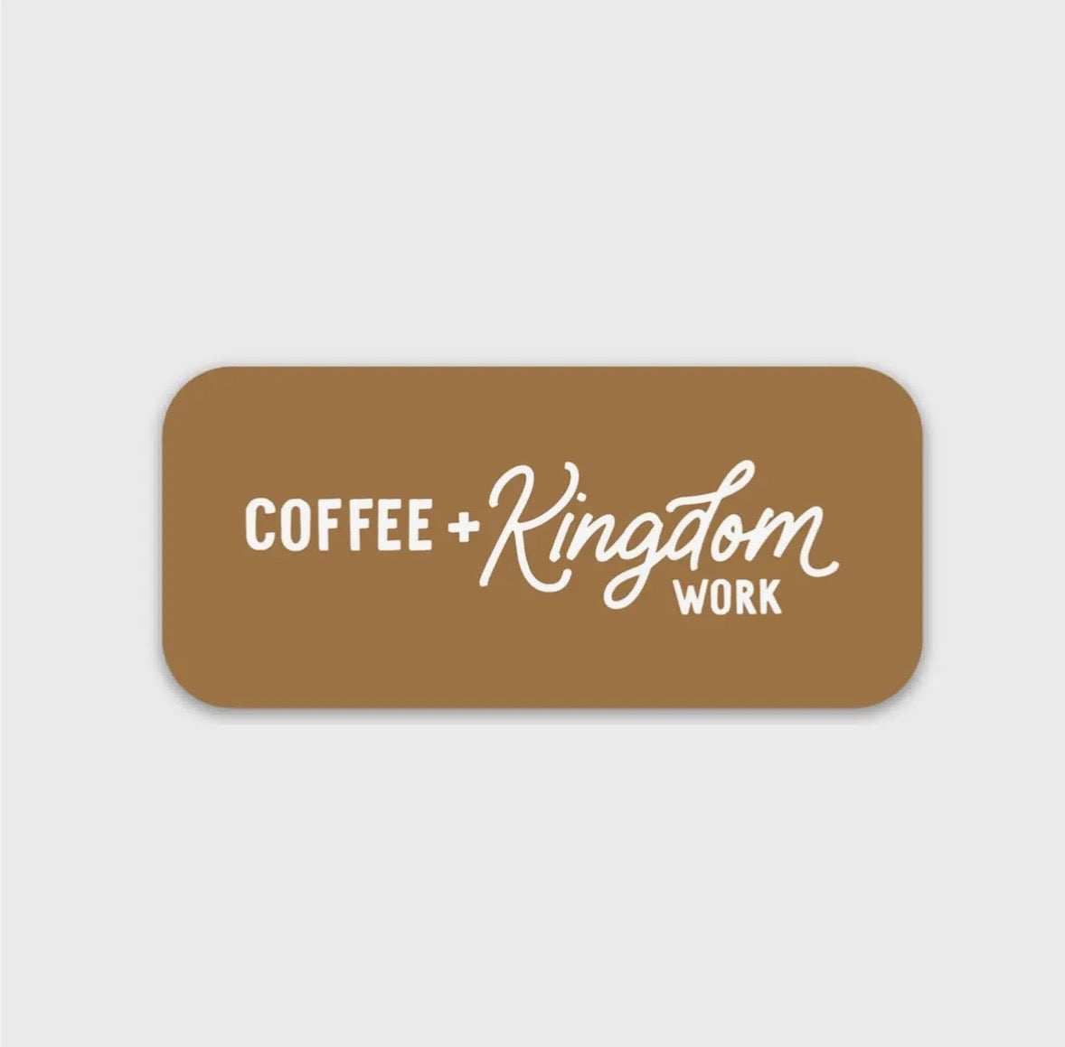 Coffee + Kingdom Work Sticker
| Christian Work & Purpose Encouragement Sticker
