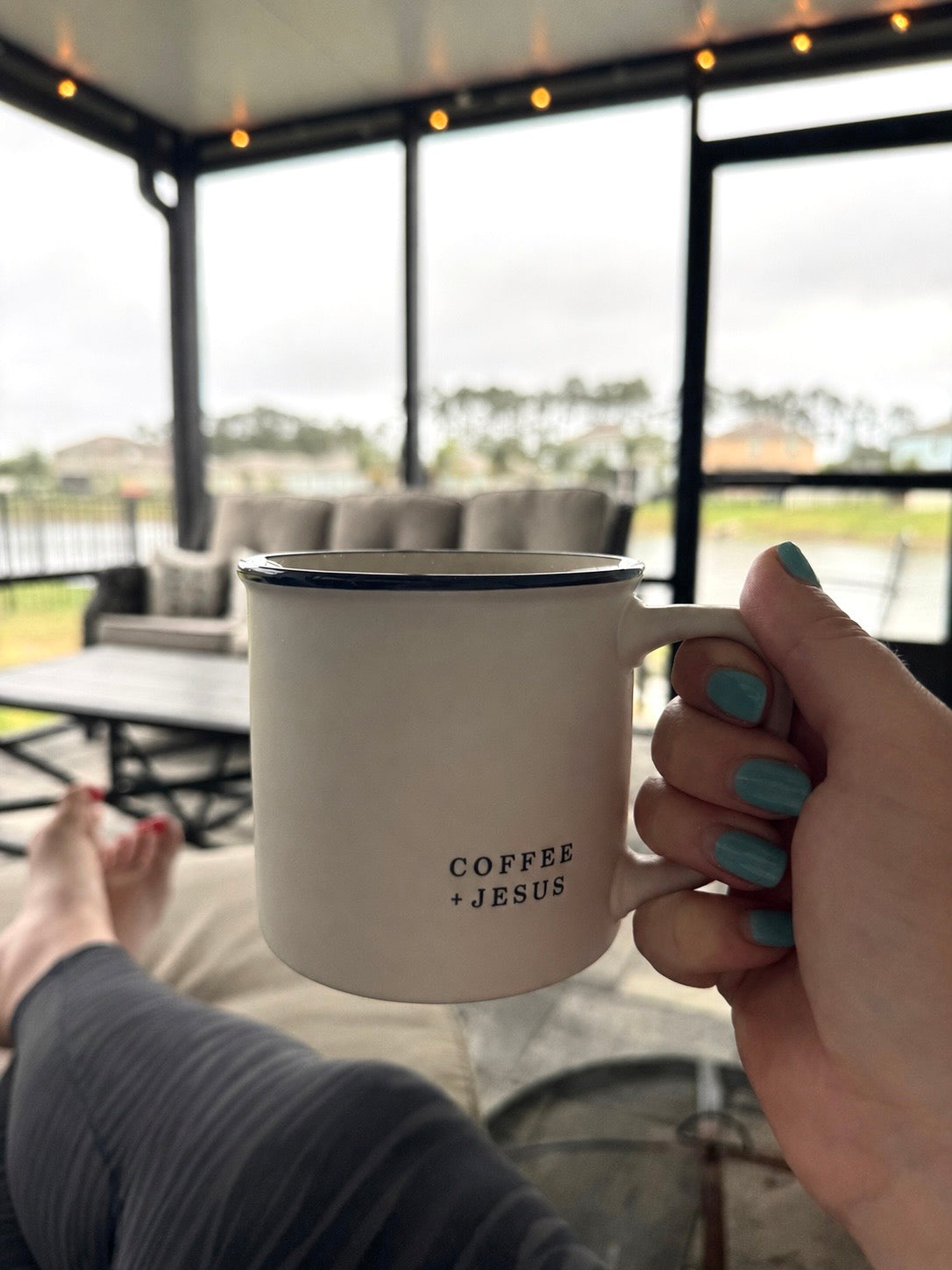 Coffee + Jesus Mug — A Quiet Morning Reminder
