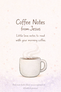 Coffee Notes from Jesus | Digital Phone Wallpaper