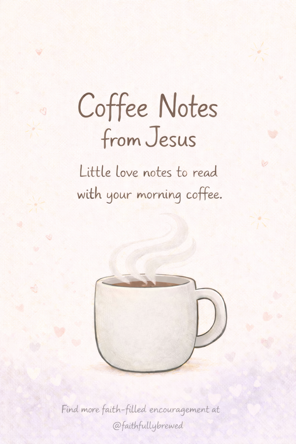 Coffee Notes from Jesus | Digital Phone Wallpaper