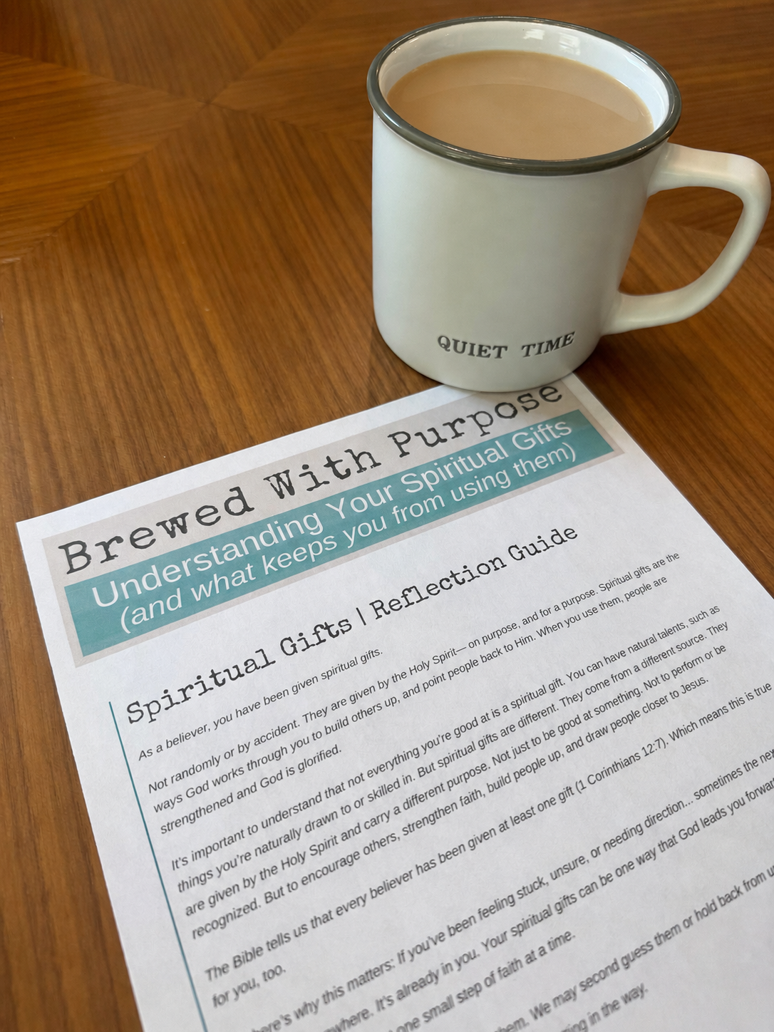 Brewed with Purpose: Spiritual Gifts Reflection Guide | Digital Download (Free)